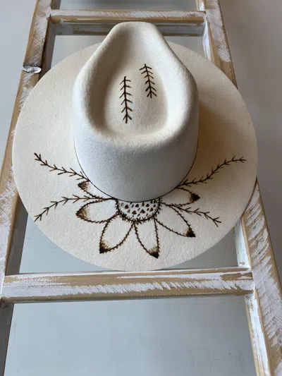Laree + Co Custom Sunflower Hat In Beige