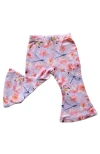 Laree + Co Elmerial Flared Leggings In Purple