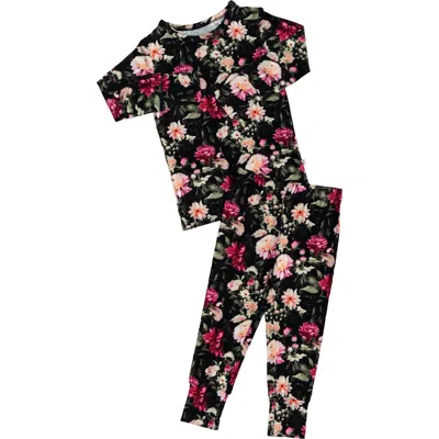 Laree + Co Kids'  Fallon 2-piece Long Sleeve Set In Black