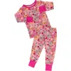 Laree + Co Journee 2-piece Long Sleeve Set In Pink