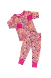 Laree + Co Journee 2-piece Long Sleeve Set In Pink