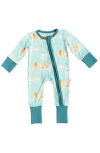 Laree + Co Jude Convertible Footie In Blue