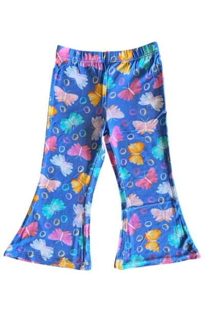 Laree + Co Kids'  Korrie Flared Leggings In Butterflies