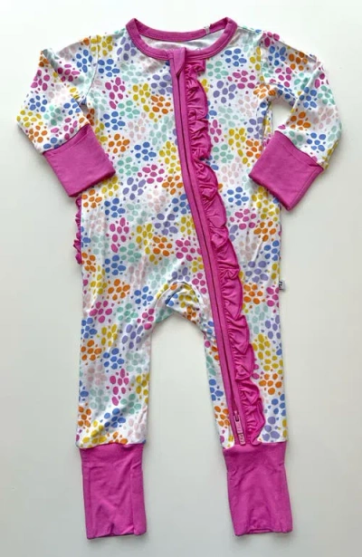 Laree + Co Kids'  Korrie Ruffle Convertible Footie In Multi