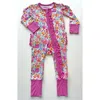 Laree + Co Korrie Ruffle Convertible Footie In Multi