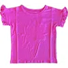 Laree + Co Korrie Ruffle Tee In Pink