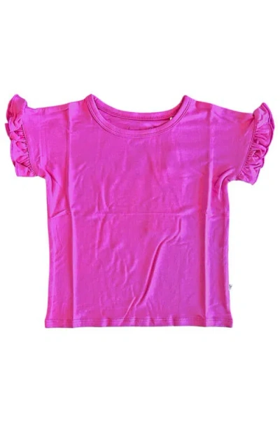 Laree + Co Babies'  Korrie Ruffle Tee In Pink