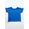Laree + Co Kids'  Korrie Ruffle Tee In Purple