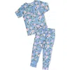 Laree + Co Lillian 2-piece Long Sleeve Set In Floral