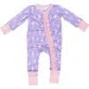 Laree + Co Lillian Ballerina Ruffle Convertible Footie In Ballerina