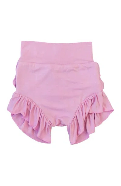 Laree + Co Babies'  Lillian Ruffle Bummies In Pink