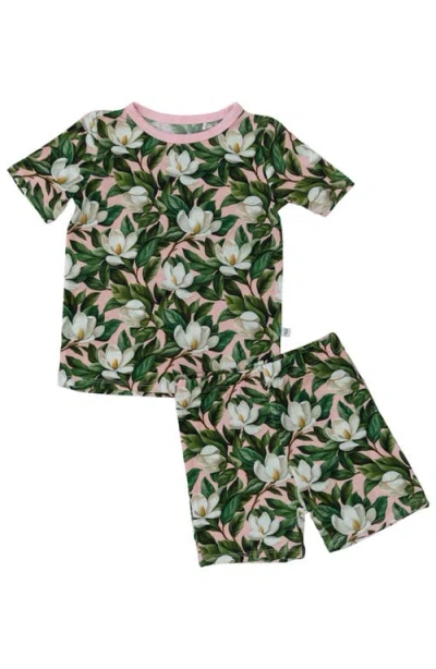 Laree + Co Kids'  Magnolia 2-piece Short Set In Green