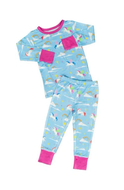 Laree + Co Kids'  Sage 2-piece Long Sleeve Set In Blue