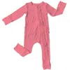 Laree + Co Spring Solid Ruffle Convertible Footie