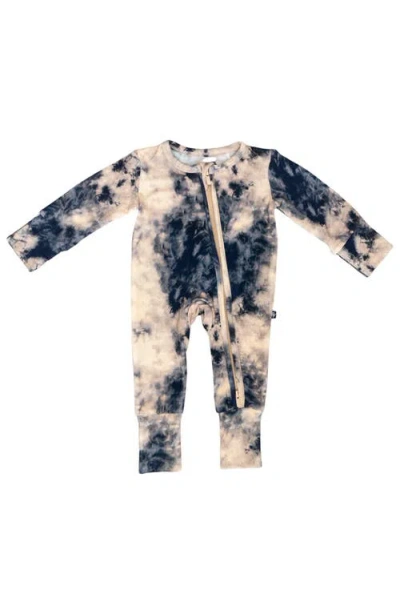Laree + Co Babies'  Tie-dye Convertible Footie In Blue