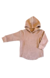 Laree + Co Waffle Knit Hooded Pullover