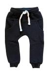 Laree + Co Kids'  Waffle Knit Joggers In Black