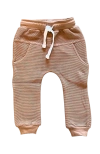 Laree + Co Kids'  Waffle Knit Joggers In Brown