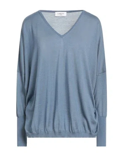 Larens  Zurich Larens Zurich Woman Sweater Slate Blue Size L Cashmere, Silk