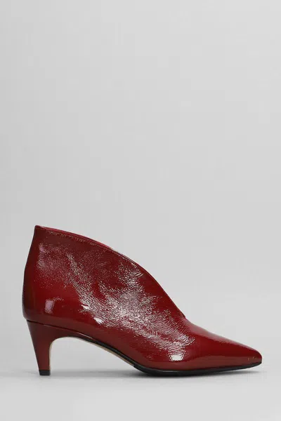 L'arianna High Heels Ankle Boots In Red