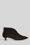 L'arianna Low Heels Ankle Boots In Brown