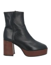 L'ARIANNA L'ARIANNA WOMAN ANKLE BOOTS BLACK SIZE 6 LEATHER