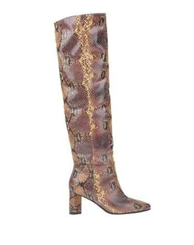 L'arianna Woman Boot Yellow Size 8 Textile Fibers