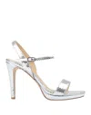 L'arianna Woman Sandals Silver Size 11 Soft Leather