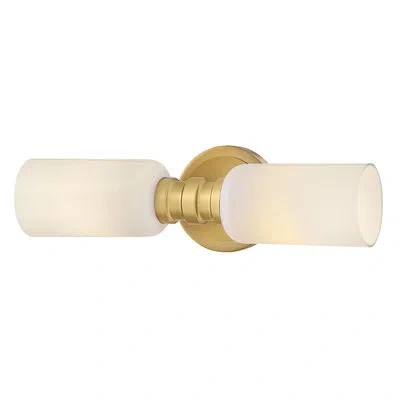 Lark 2-light Bath Vanity Wall Sconce In Bronze,white