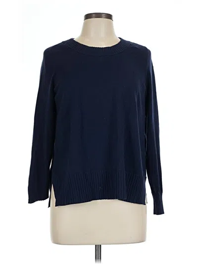 Pre-owned Lark & Ro 3/4 Sleeve T-shirt In Blue