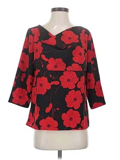 Pre-owned Lark & Ro 3/4 Sleeve T-shirt In Red