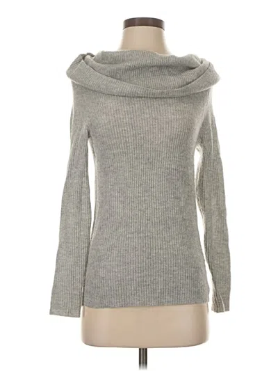 Pre-owned Lark & Ro Cashmere Pullover Sweater In Gray