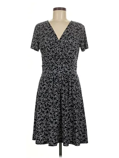 Pre-owned Lark & Ro Casual Dress In Black