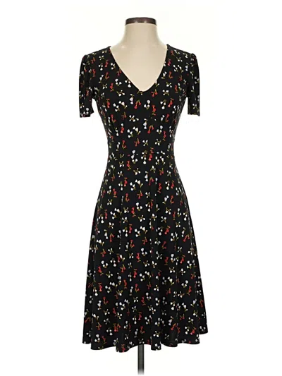 Pre-owned Lark & Ro Casual Dress In Black