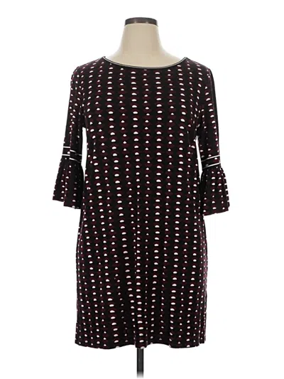 Pre-owned Lark & Ro Casual Dress In Black