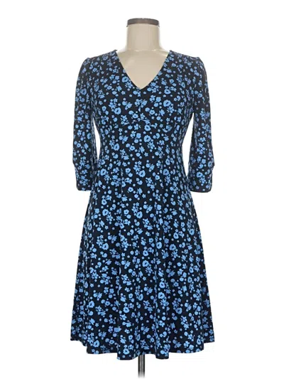 Pre-owned Lark & Ro Casual Dress In Blue