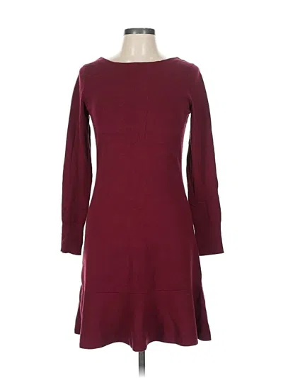 Pre-owned Lark & Ro Casual Dress In Burgundy