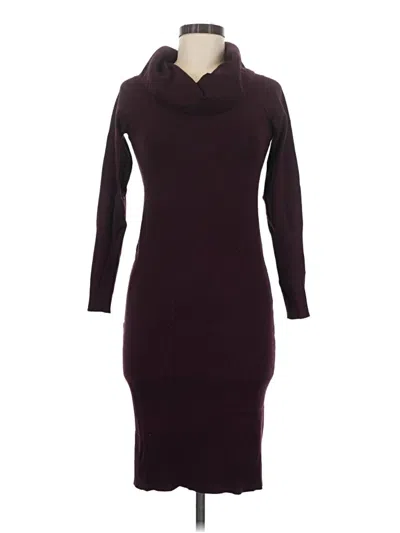 Pre-owned Lark & Ro Casual Dress In Burgundy