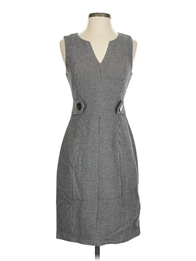 Pre-owned Lark & Ro Casual Dress In Gray