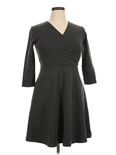 Pre-owned Lark & Ro Casual Dress In Gray