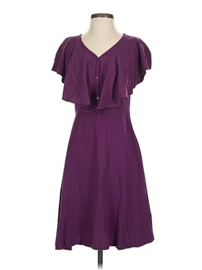 Pre-owned Lark & Ro Casual Dress In Purple