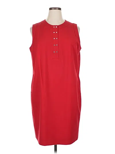 Pre-owned Lark & Ro Casual Dress In Red
