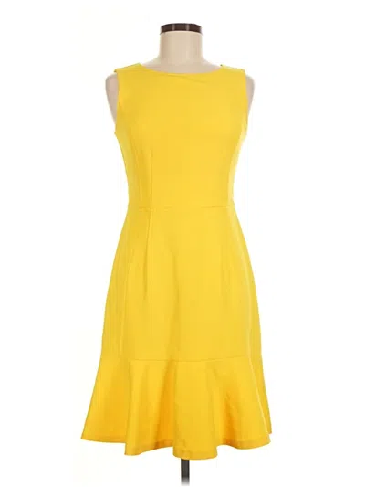 Pre-owned Lark & Ro Casual Dress In Yellow