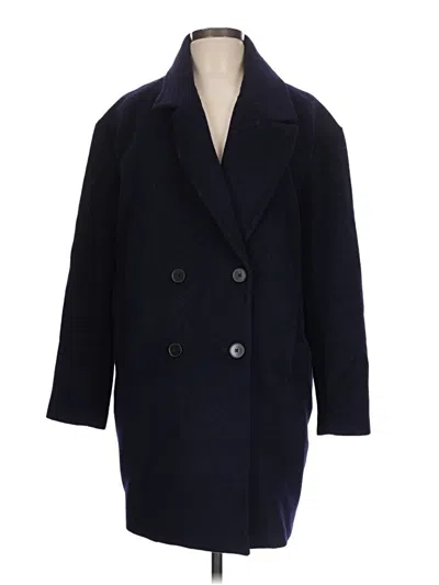 Pre-owned Lark & Ro Coat In Blue