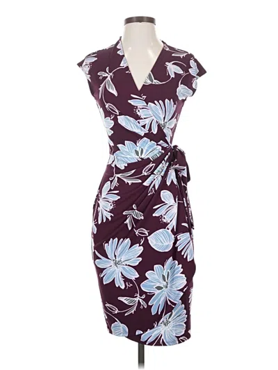 Pre-owned Lark & Ro Cocktail Dress In Burgundy