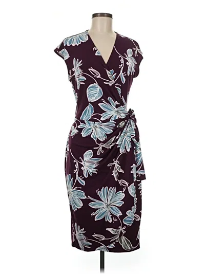 Pre-owned Lark & Ro Cocktail Dress In Burgundy