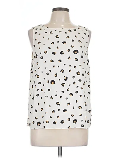 Pre-owned Lark & Ro Sleeveless Blouse In Ivory