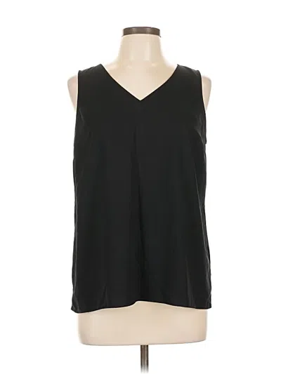 Pre-owned Lark & Ro Sleeveless Top Black V Neck Tops