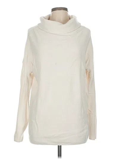 Pre-owned Lark & Ro Sweatshirt In White