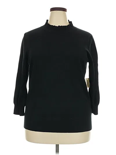 Pre-owned Lark & Ro Turtleneck Sweater In Black